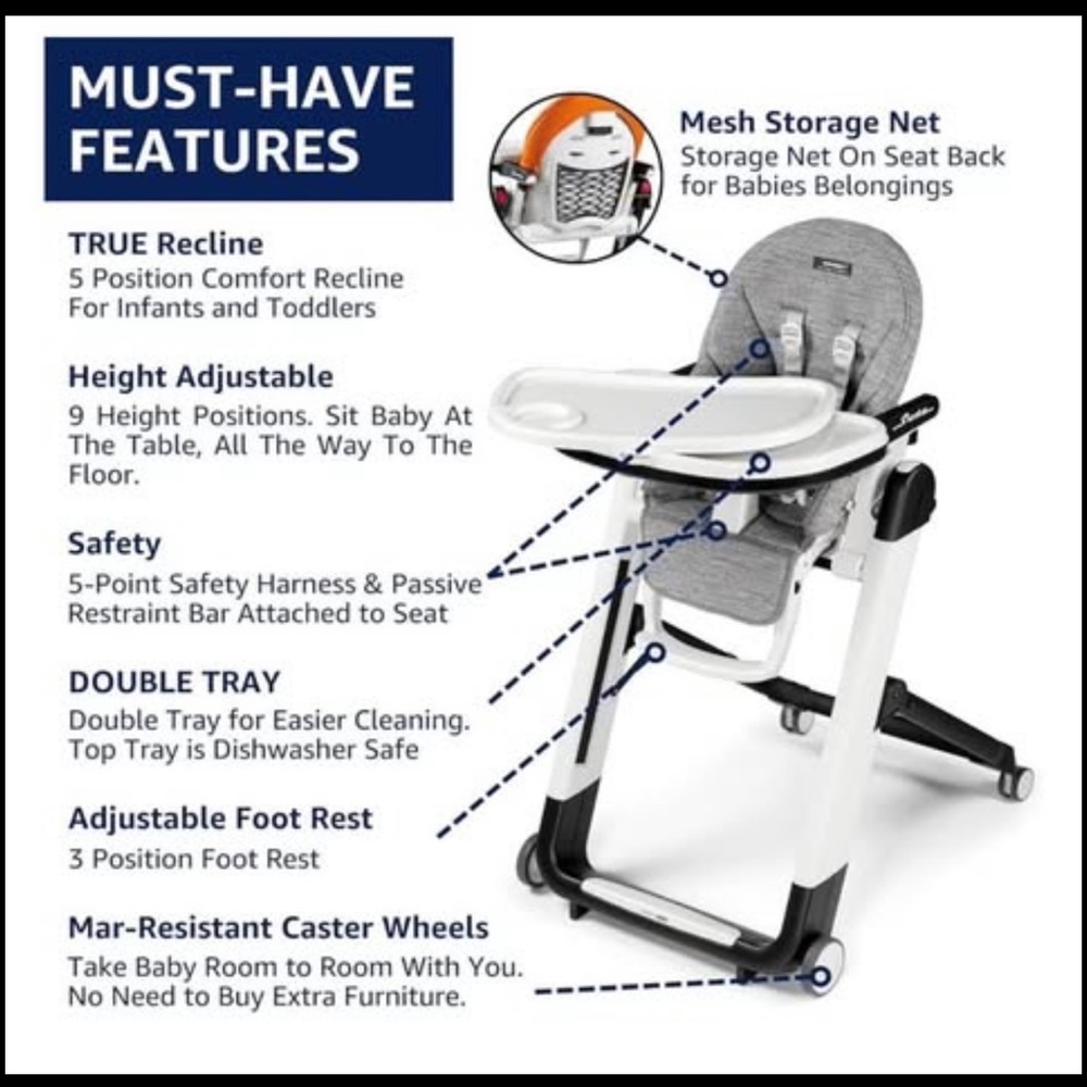 Peg-perego high chair.